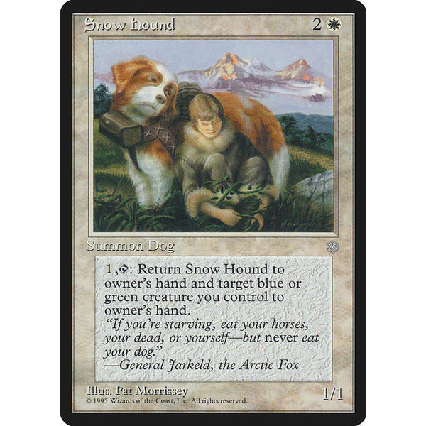 Magic: The Gathering Snow Hound (053) Lightly Played