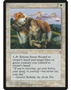 Magic: The Gathering Snow Hound (053) Moderately Played