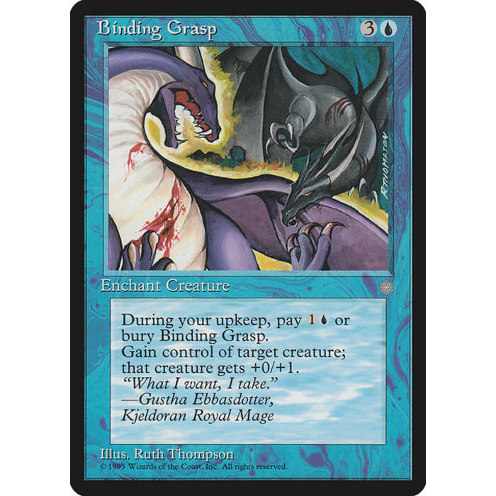 Magic: The Gathering Binding Grasp (060) Moderately Played