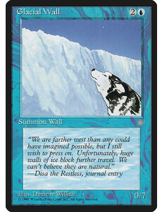 Magic: The Gathering Glacial Wall (071) Moderately Played