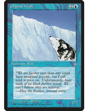 Magic: The Gathering Glacial Wall (071) Moderately Played