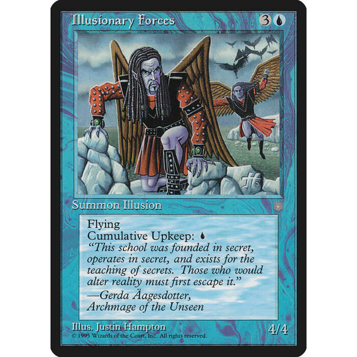 Magic: The Gathering Illusionary Forces (075) Moderately Played