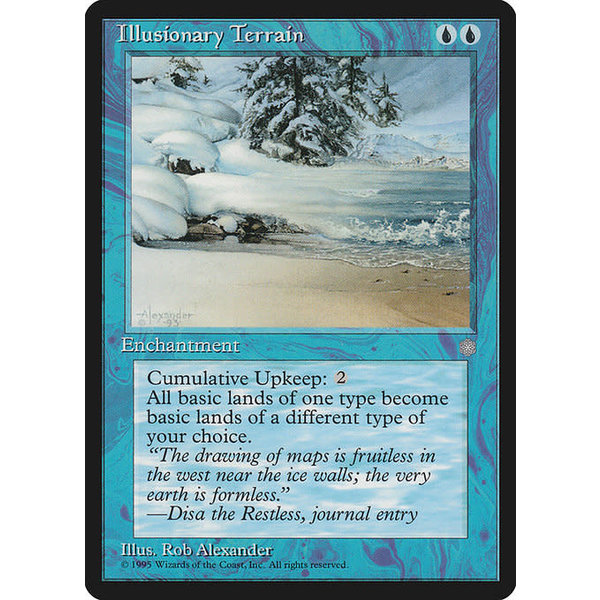 Magic: The Gathering Illusionary Terrain (077) Lightly Played