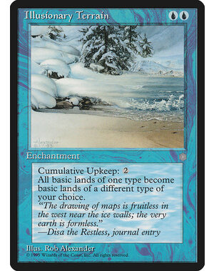 Magic: The Gathering Illusionary Terrain (077) Moderately Played