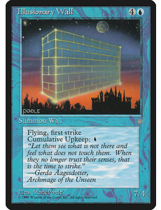 Magic: The Gathering Illusionary Wall (078) Moderately Played