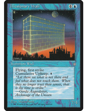 Magic: The Gathering Illusionary Wall (078) Moderately Played