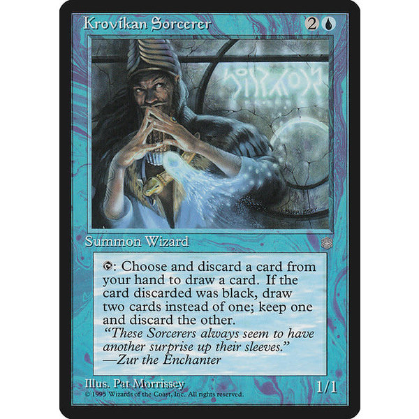 Magic: The Gathering Krovikan Sorcerer (081) Moderately Played