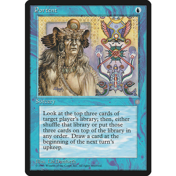 Magic: The Gathering Portent (090) Heavily Played
