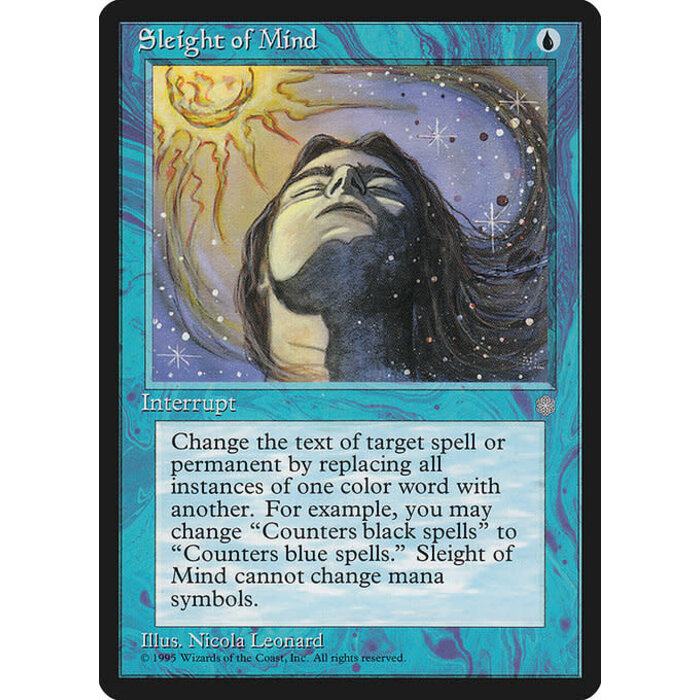 Magic: The Gathering Sleight of Mind (099) Heavily Played