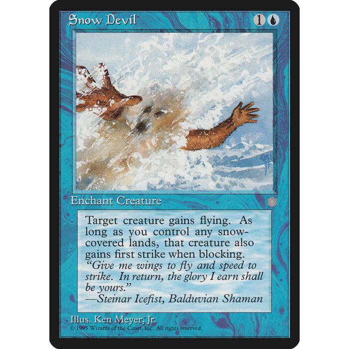 Magic: The Gathering Snow Devil (100) Lightly Played