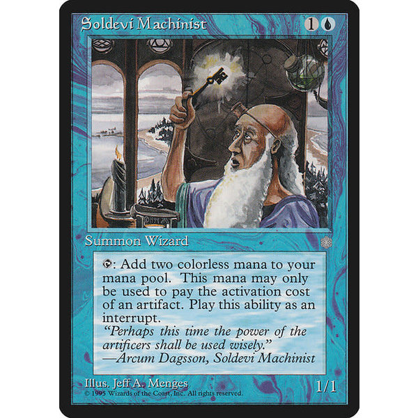 Magic: The Gathering Soldevi Machinist (102) Moderately Played