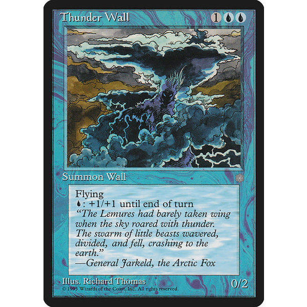 Magic: The Gathering Thunder Wall (104) Lightly Played