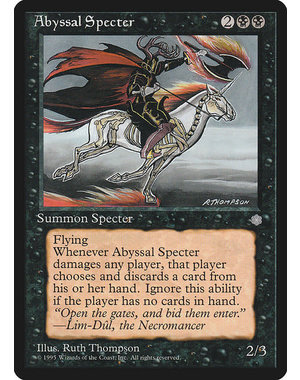 Magic: The Gathering Abyssal Specter (113) Heavily Played