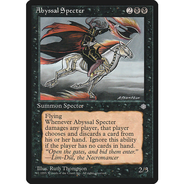 Magic: The Gathering Abyssal Specter (113) Moderately Played