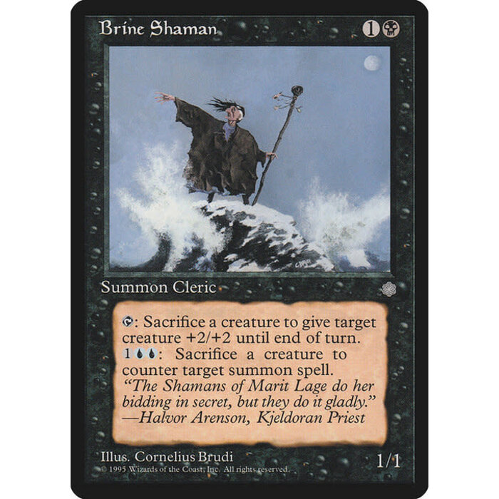 Magic: The Gathering Brine Shaman (115) Moderately Played