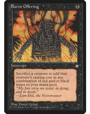 Magic: The Gathering Burnt Offering (116) Lightly Played