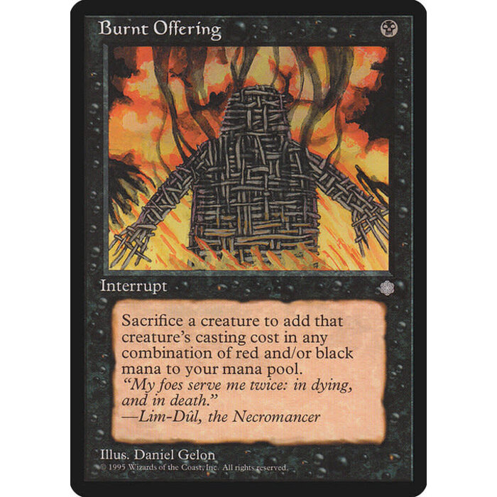 Magic: The Gathering Burnt Offering (116) Lightly Played