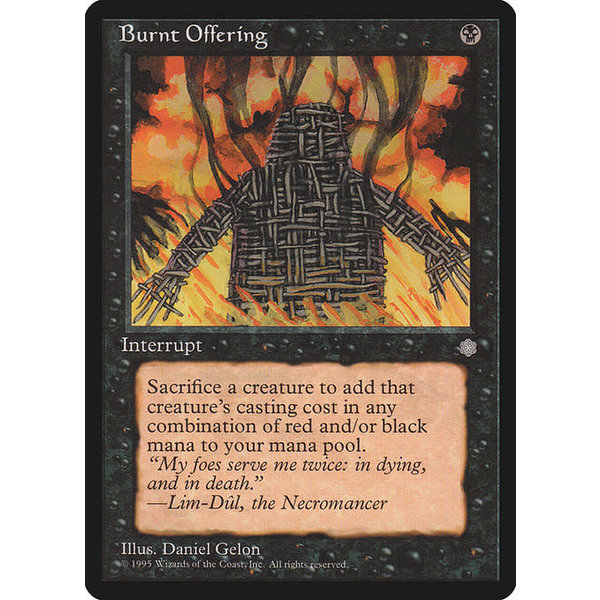 Magic: The Gathering Burnt Offering (116) Moderately Played