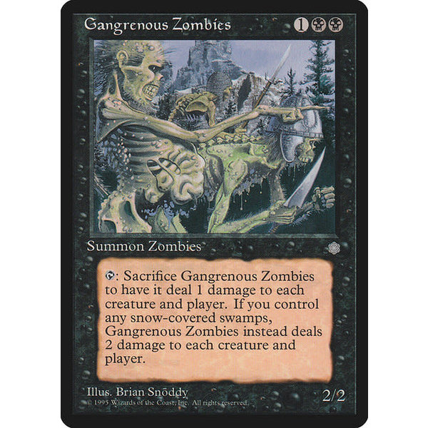Magic: The Gathering Gangrenous Zombies (127) Heavily Played