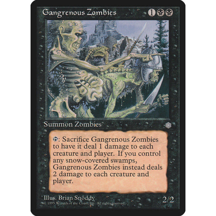 Magic: The Gathering Gangrenous Zombies (127) Heavily Played