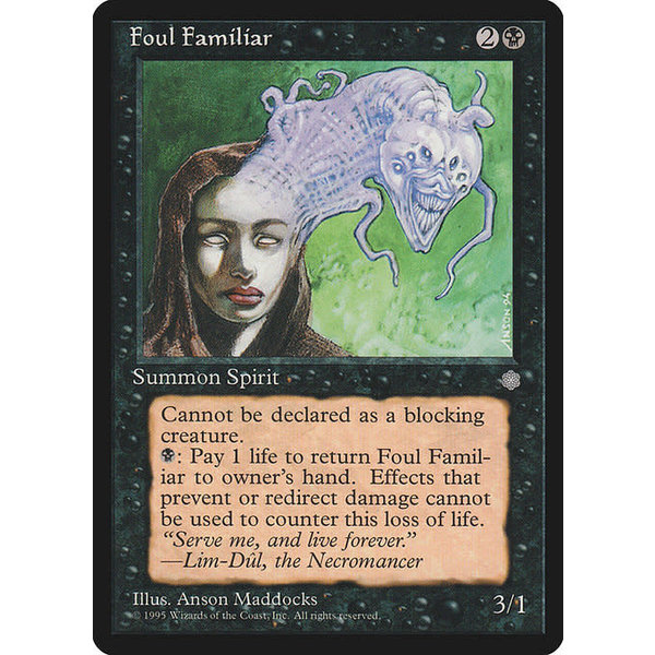 Magic: The Gathering Foul Familiar (126) Moderately Played