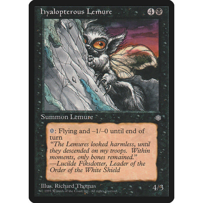 Magic: The Gathering Hyalopterous Lemure (133) Lightly Played