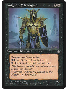 Magic: The Gathering Knight of Stromgald (138) Moderately Played
