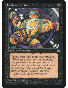 Magic: The Gathering Leshrac's Rite (143) Heavily Played