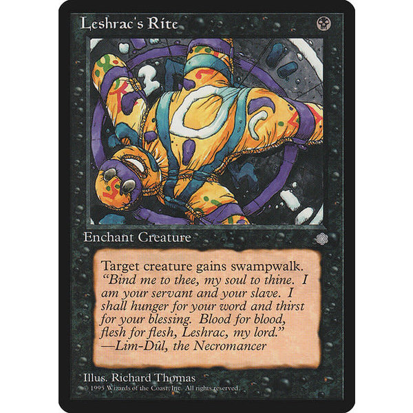 Magic: The Gathering Leshrac's Rite (143) Moderately Played