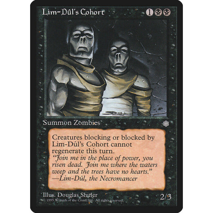 Magic: The Gathering Lim-Dul's Cohort (145) Heavily Played