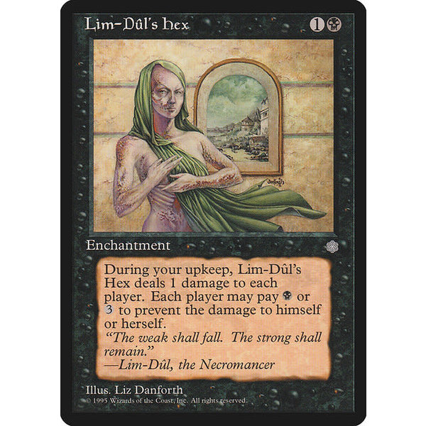 Magic: The Gathering Lim-Dul's Hex (146) Moderately Played
