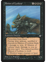 Magic: The Gathering Minion of Leshrac (150) Moderately Played