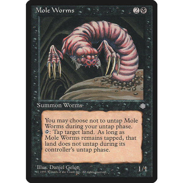 Magic: The Gathering Mole Worms (152) Moderately Played