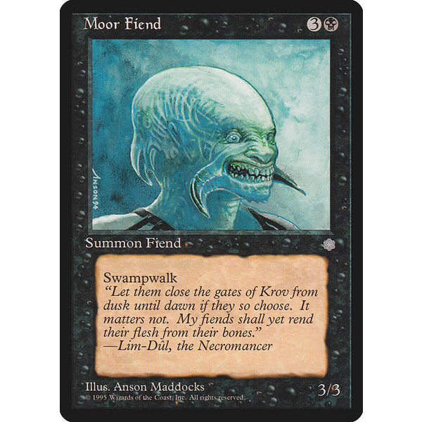 Magic: The Gathering Moor Fiend (153) Moderately Played
