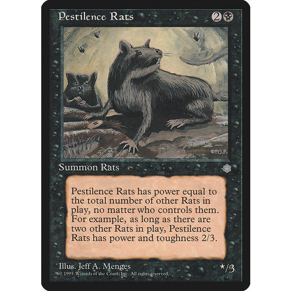 Magic: The Gathering Pestilence Rats (157) Heavily Played