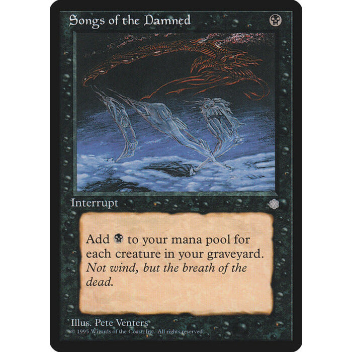 Magic: The Gathering Songs of the Damned (160) Moderately Played