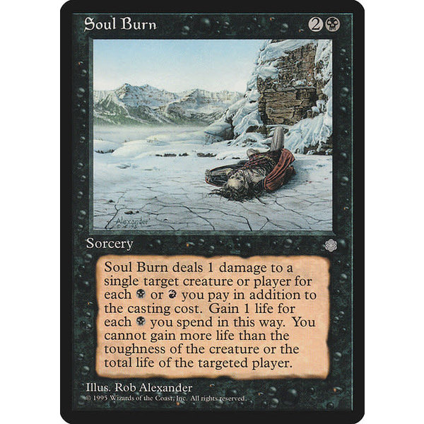 Magic: The Gathering Soul Burn (161) Heavily Played