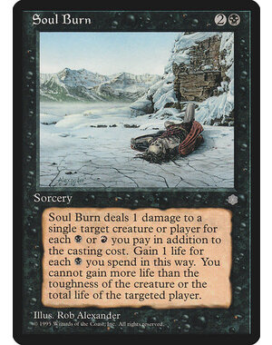 Magic: The Gathering Soul Burn (161) Moderately Played