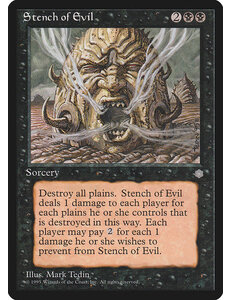 Magic: The Gathering Stench of Evil (165) Moderately Played