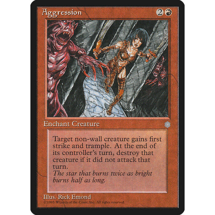 Magic: The Gathering Aggression (169) Moderately Played