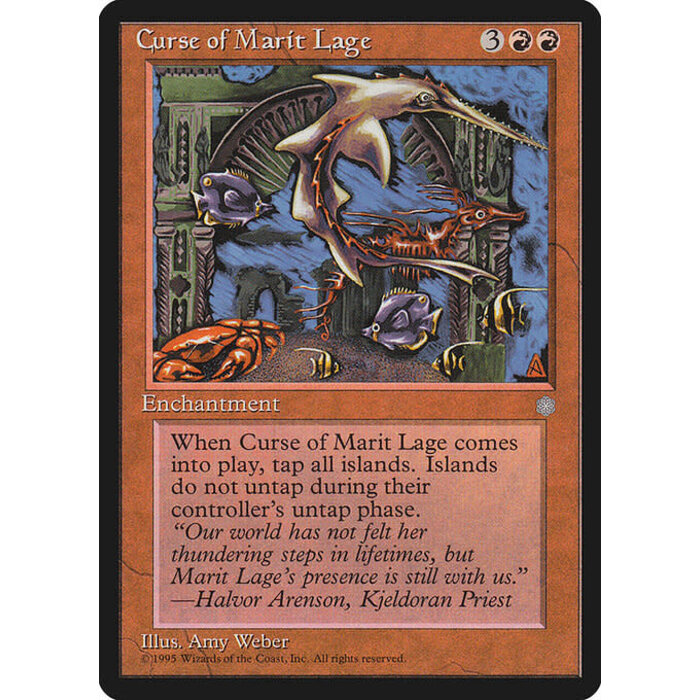 Magic: The Gathering Curse of Marit Lage (181) Lightly Played