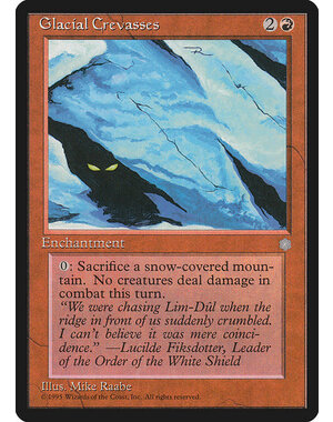 Magic: The Gathering Glacial Crevasses (187) Moderately Played
