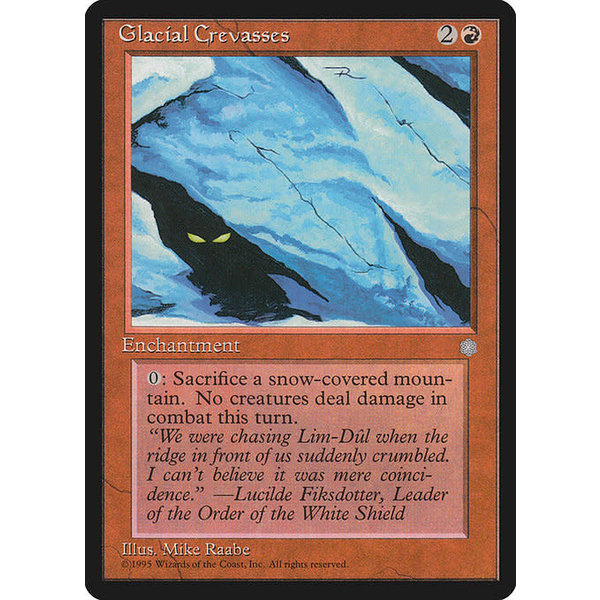 Magic: The Gathering Glacial Crevasses (187) Moderately Played