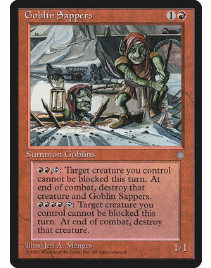Magic: The Gathering Goblin Sappers (189) Moderately Played