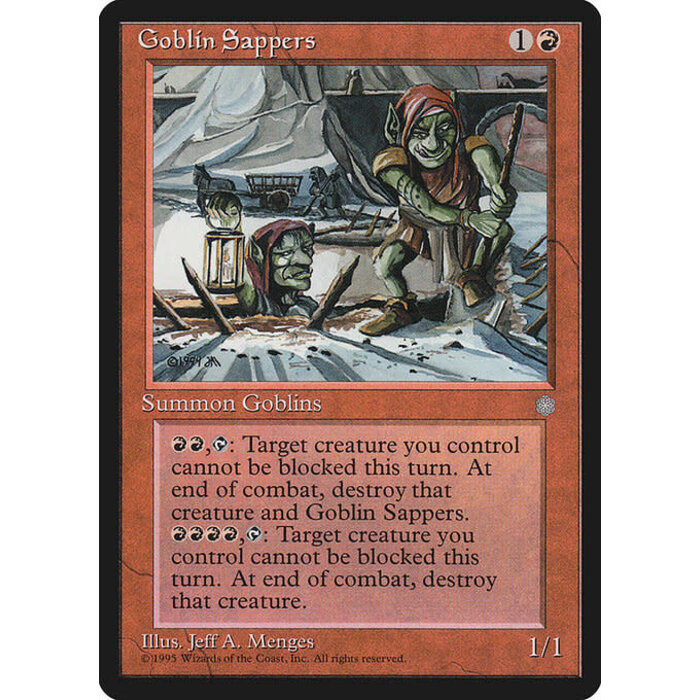Magic: The Gathering Goblin Sappers (189) Moderately Played