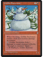 Magic: The Gathering Goblin Snowman (191) Moderately Played