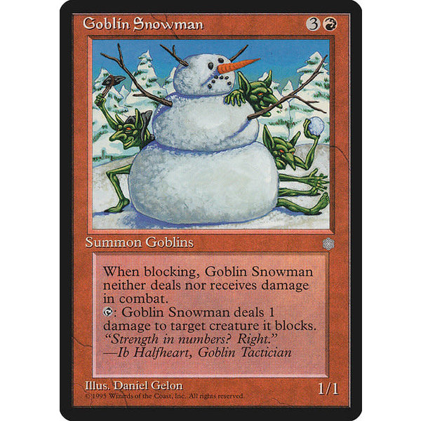 Magic: The Gathering Goblin Snowman (191) Moderately Played