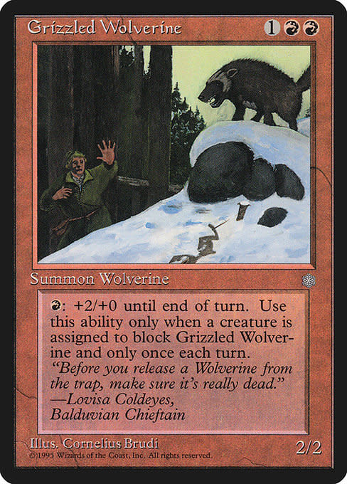 wolverine cards mtg Magic The Gathering - Bloomburrow - Hivespine Wolverine
