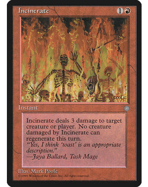 Magic: The Gathering Incinerate (194) Heavily Played