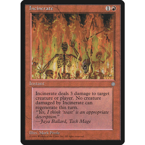 Magic: The Gathering Incinerate (194) Lightly Played
